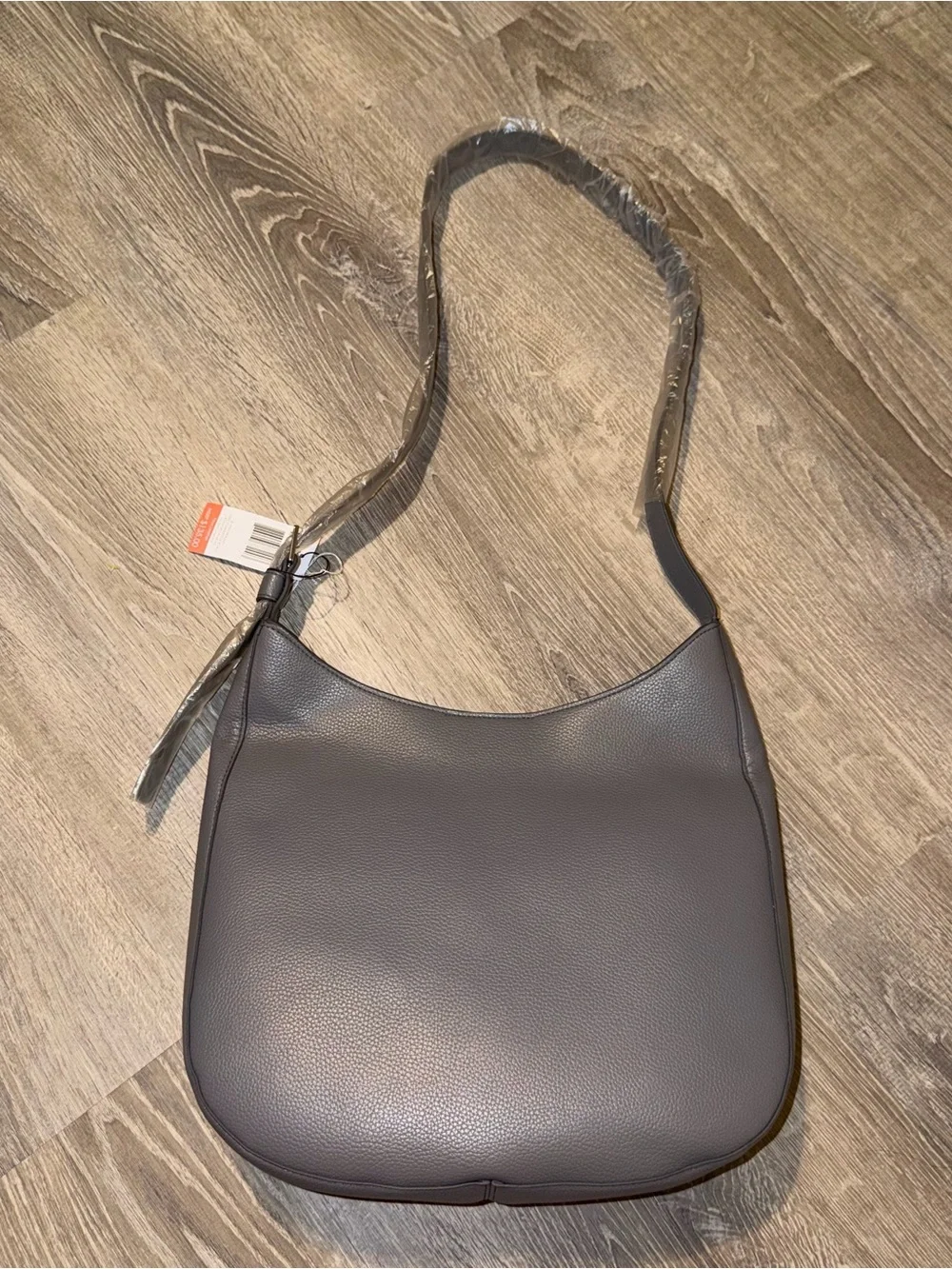 Vera Bradley Outlet Convertible Hobo Crossbody Bag faux leather Gray NWT